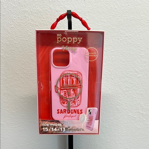 XO Poppy Sardine Phone Case 💖🐟 - Picture 1 of 7